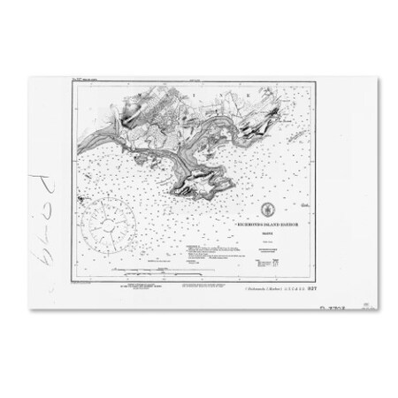 Trademark Fine Art Lantern Press 'Map 6' Canvas Art, 22x32 ALI8361-C2232GG